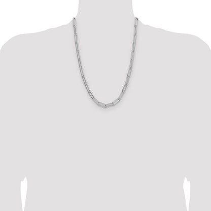 Sterling Silver Polished 6.5mm Paperclip Chain