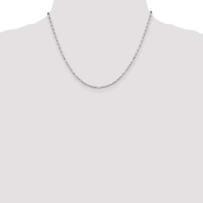 Sterling Silver 1.65mm Elongated Box Chain