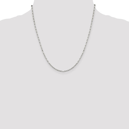 Sterling Silver 1.65mm Elongated Box Chain