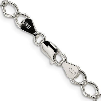Sterling Silver 5.75mm Fancy Open Curb Chain