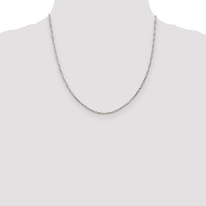 Sterling Silver 2mm Fancy Anchor Pendant Chain