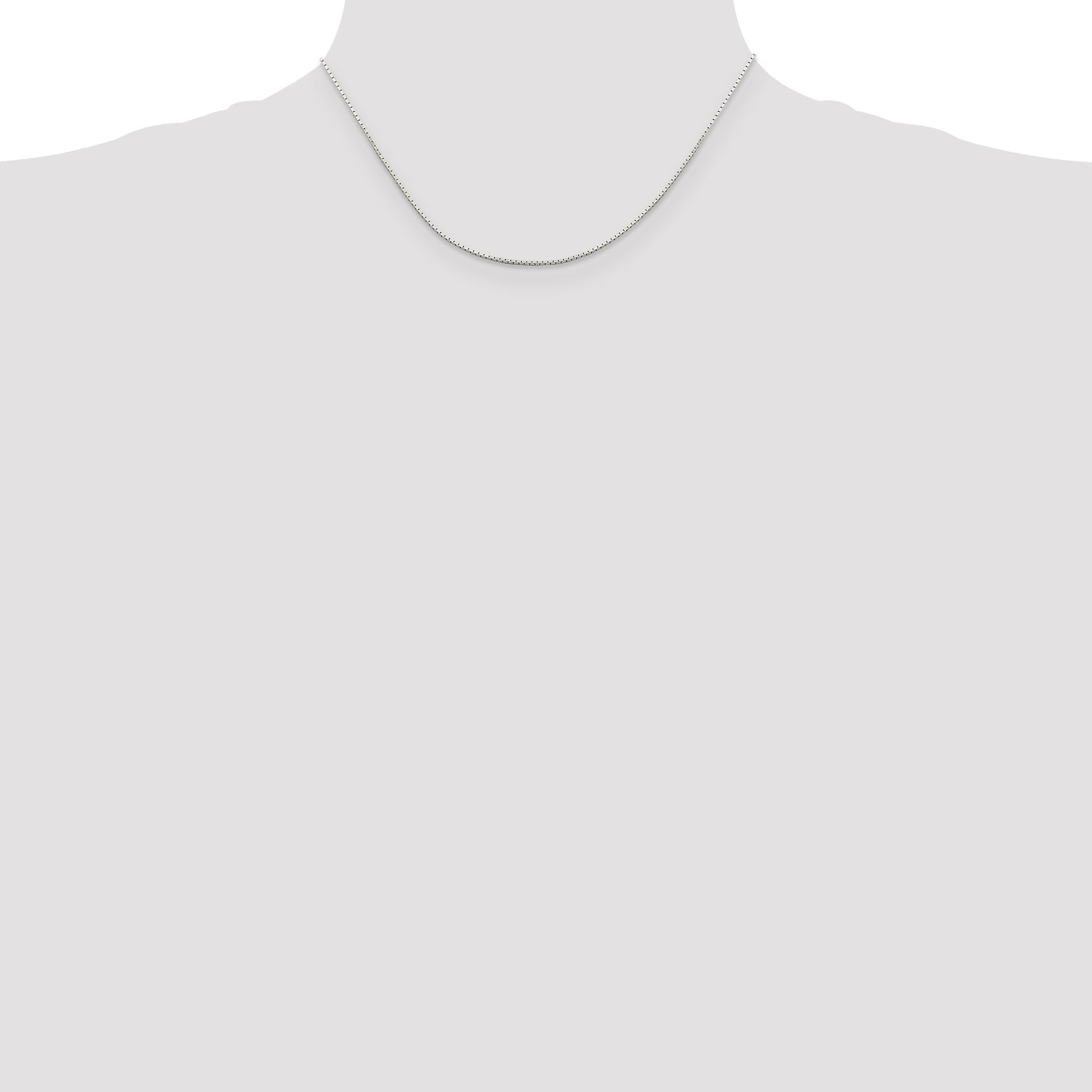 Sterling Silver 1mm Mirror Box Chain