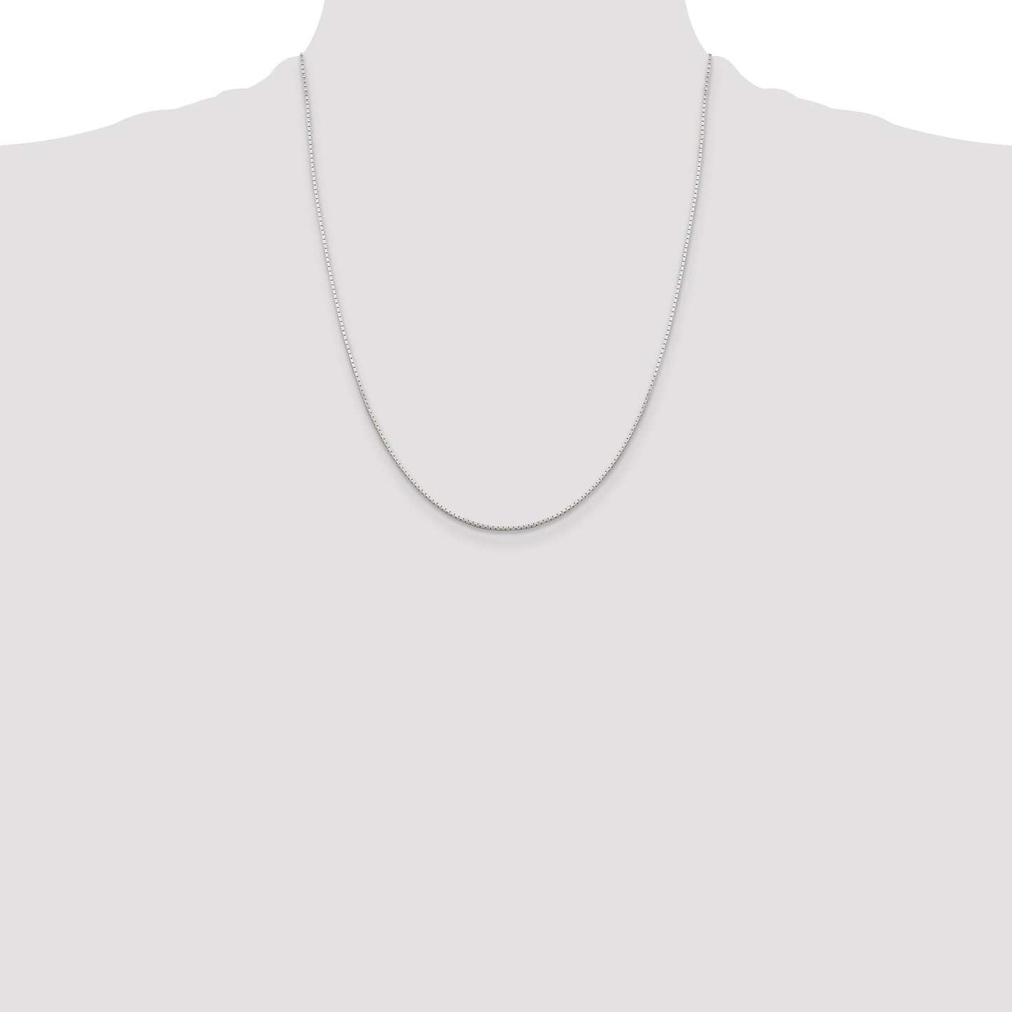 Sterling Silver 1mm Mirror Box Chain