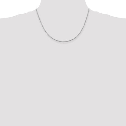 Sterling Silver 1.25mm Mirror Box Chain