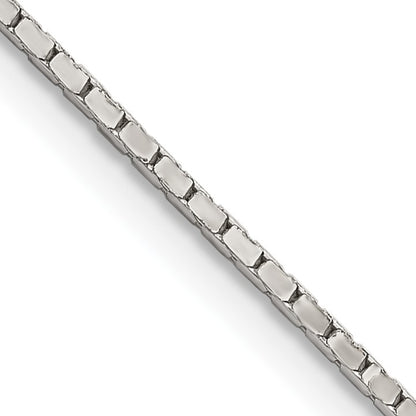 Sterling Silver 1.25mm Mirror Box Chain