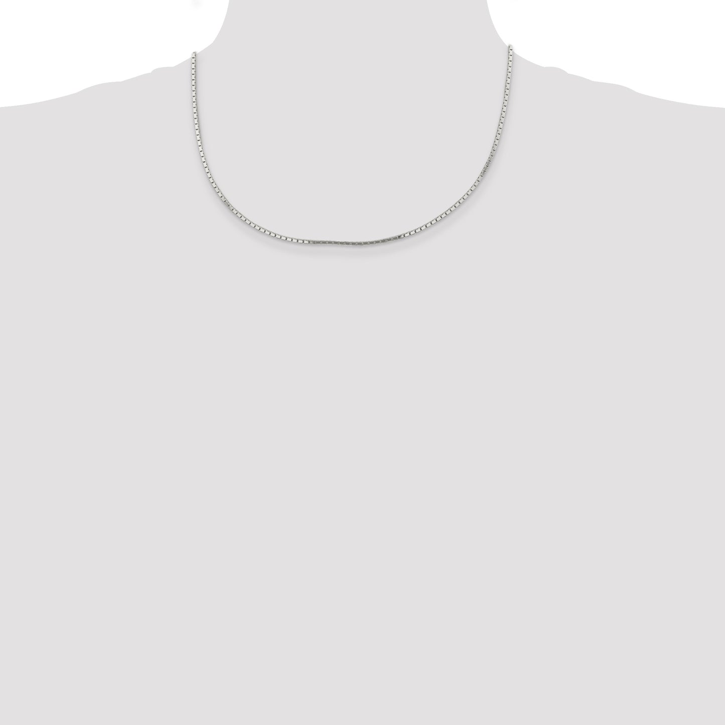 Sterling Silver 1.5mm Mirror Box Chain
