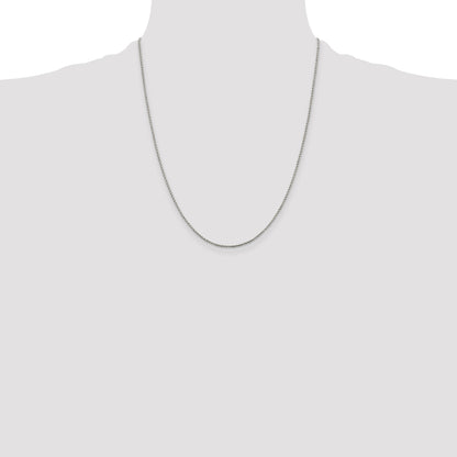 Sterling Silver 1.25mm Twisted Box Chain