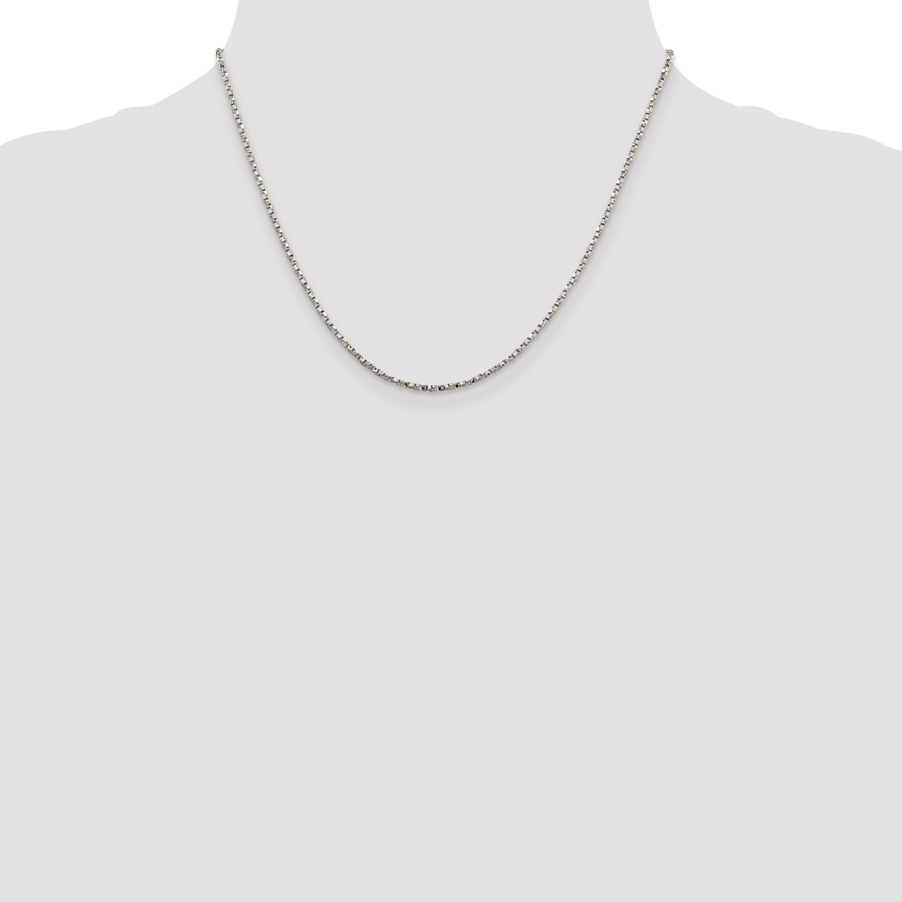 Sterling Silver 1.75mm Twisted Box Chain