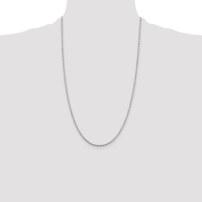 Sterling Silver 1.75mm Twisted Box Chain