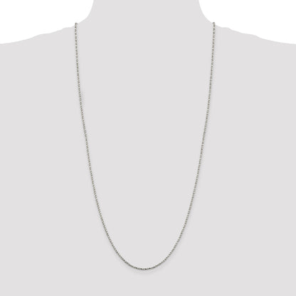 Sterling Silver 1.75mm Twisted Box Chain