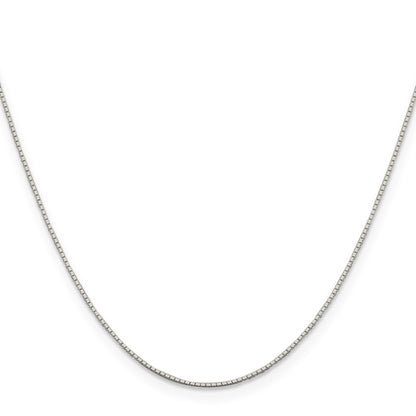 Sterling Silver .6mm Mirror Box Chain w/2in ext.