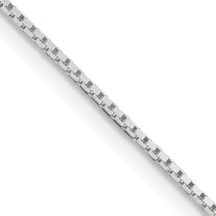 Sterling Silver .6mm Mirror Box Chain w/2in ext.