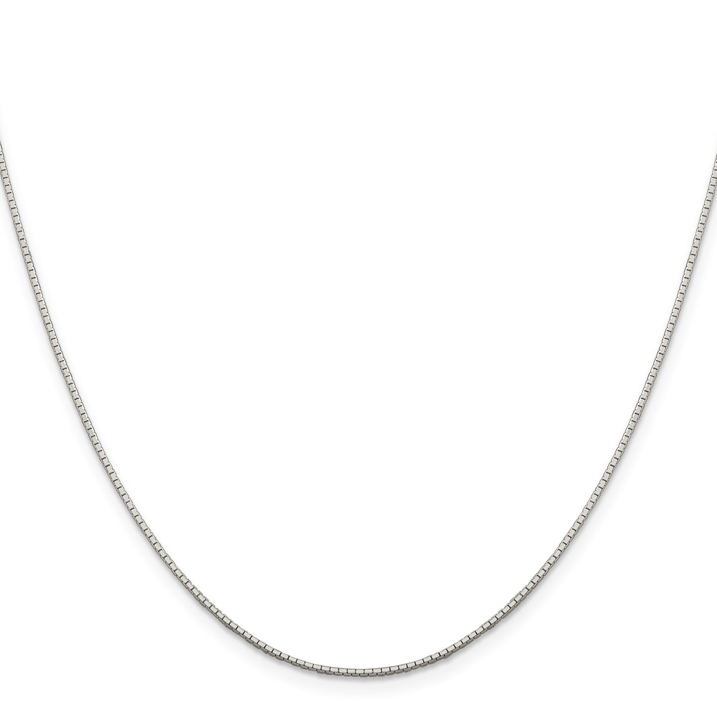 Sterling Silver .9mm 8 Sided Mirror Box Chain