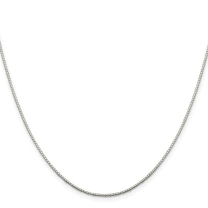 Sterling Silver .9mm 8 Sided Mirror Box Chain