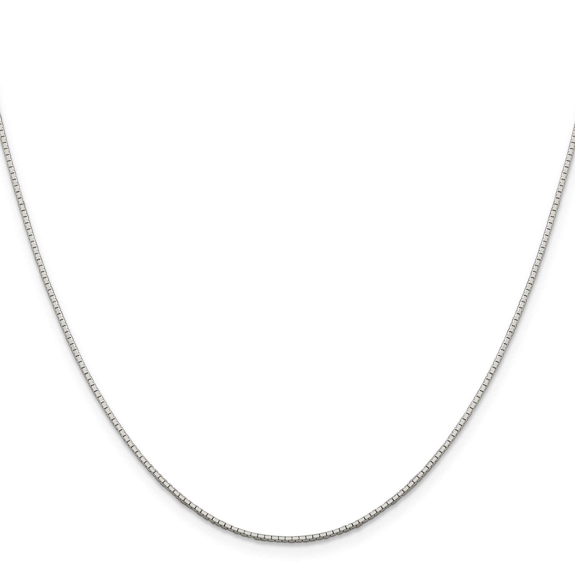 Sterling Silver .9mm 8 Sided Mirror Box Chain