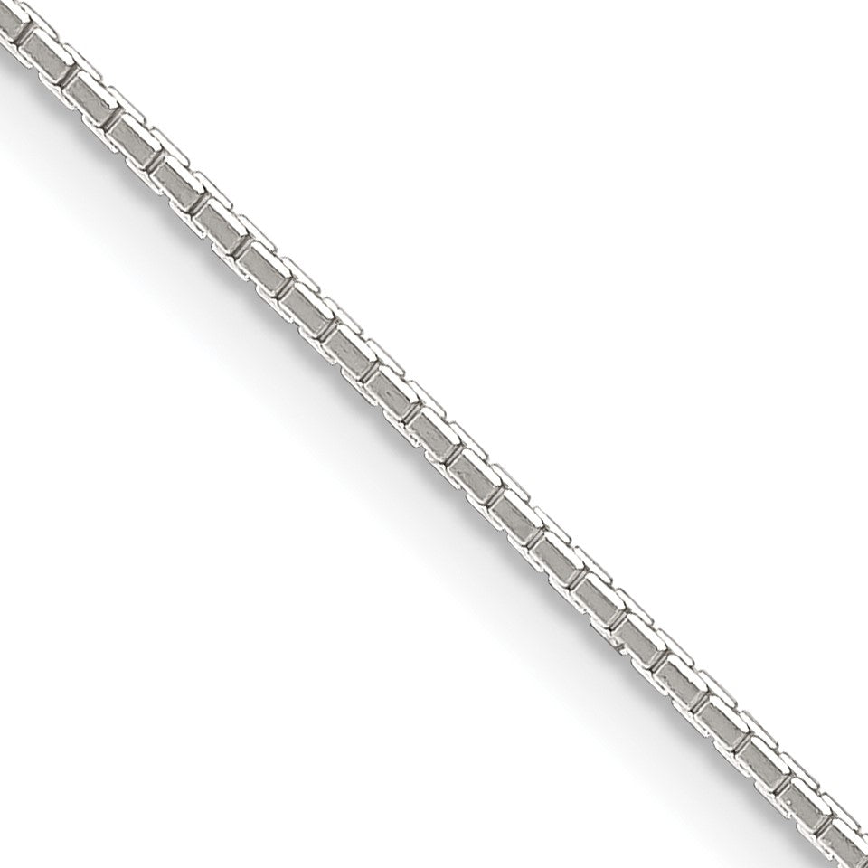 Sterling Silver .9mm 8 Sided Mirror Box Chain