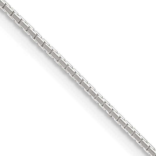 Sterling Silver .9mm 8 Sided Mirror Box Chain