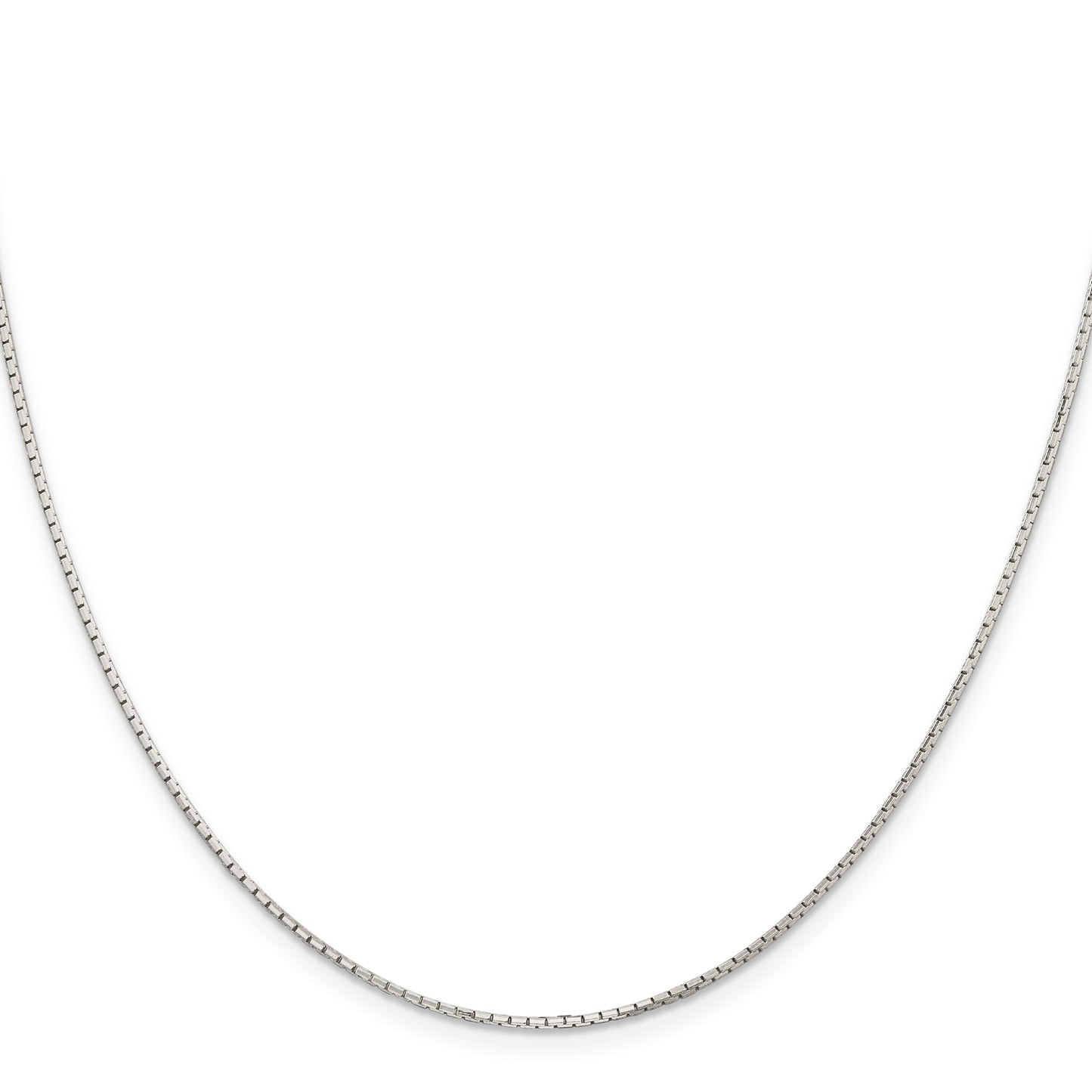 Sterling Silver 1.2mm 8 Sided Mirror Box Chain