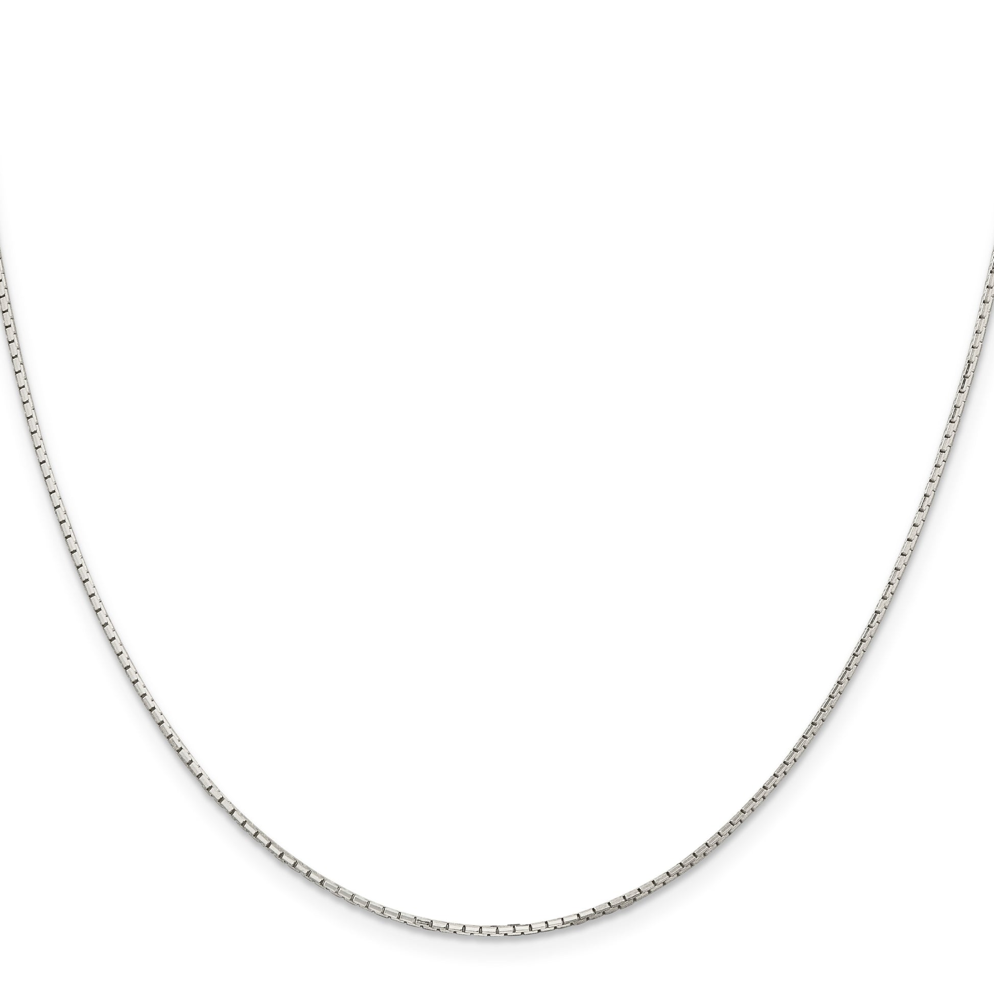 Sterling Silver 1.2mm 8 Sided Mirror Box Chain