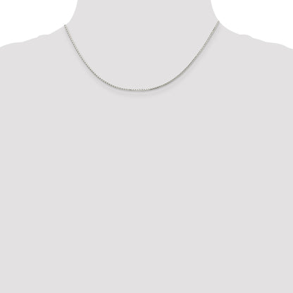 Sterling Silver 1.2mm 8 Sided Mirror Box Chain