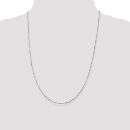 Sterling Silver 1.2mm 8 Sided Mirror Box Chain