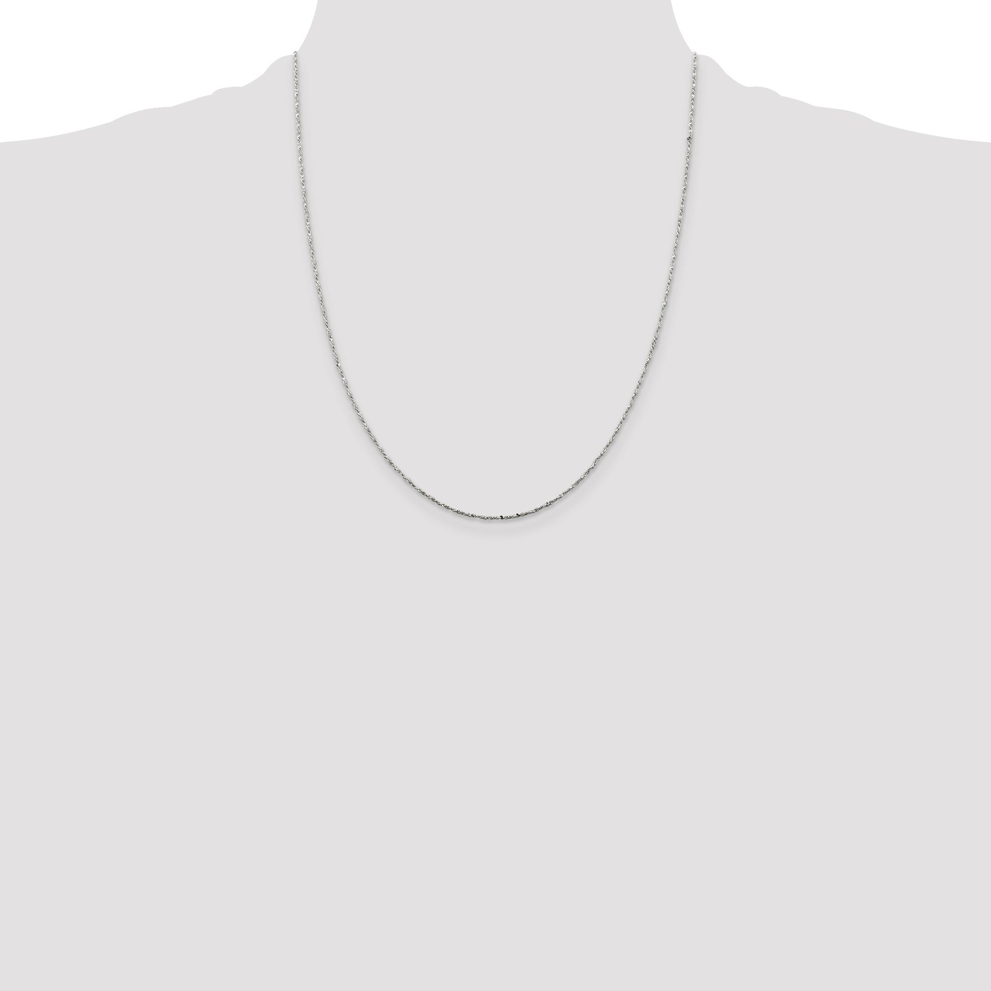 Sterling Silver 1mm Twisted Serpentine Chain