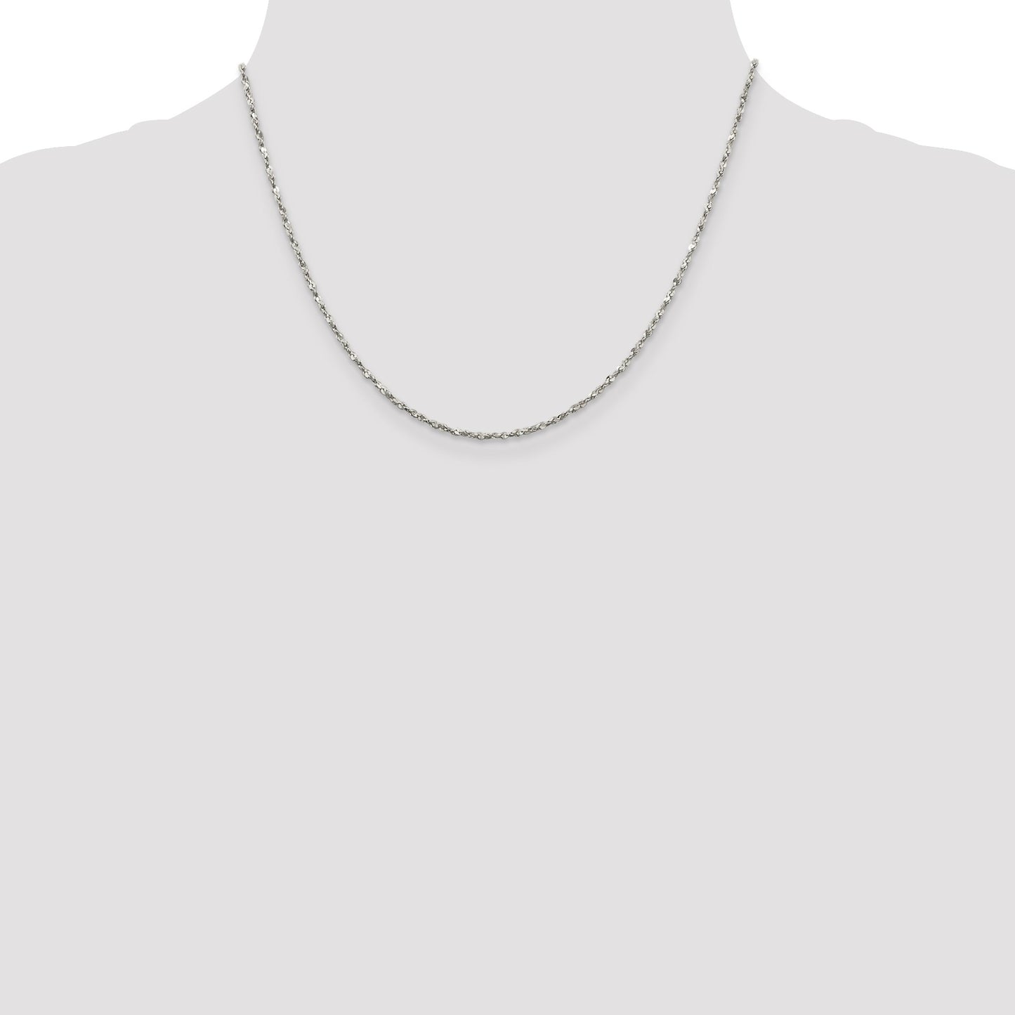 Sterling Silver 1.8mm Twisted Serpentine Chain