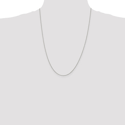 Sterling Silver 1mm Open Elongated Link Curb Chain
