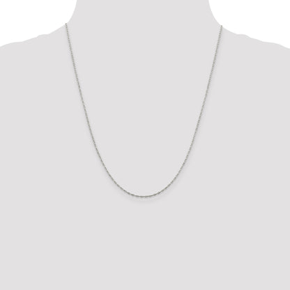 Sterling Silver 1.4mm Flat Oval Cable Chain