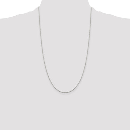 Sterling Silver 1.4mm Flat Oval Cable Chain