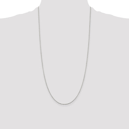 Sterling Silver 1.4mm Flat Oval Cable Chain