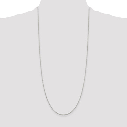 Sterling Silver 1.4mm Flat Oval Cable Chain