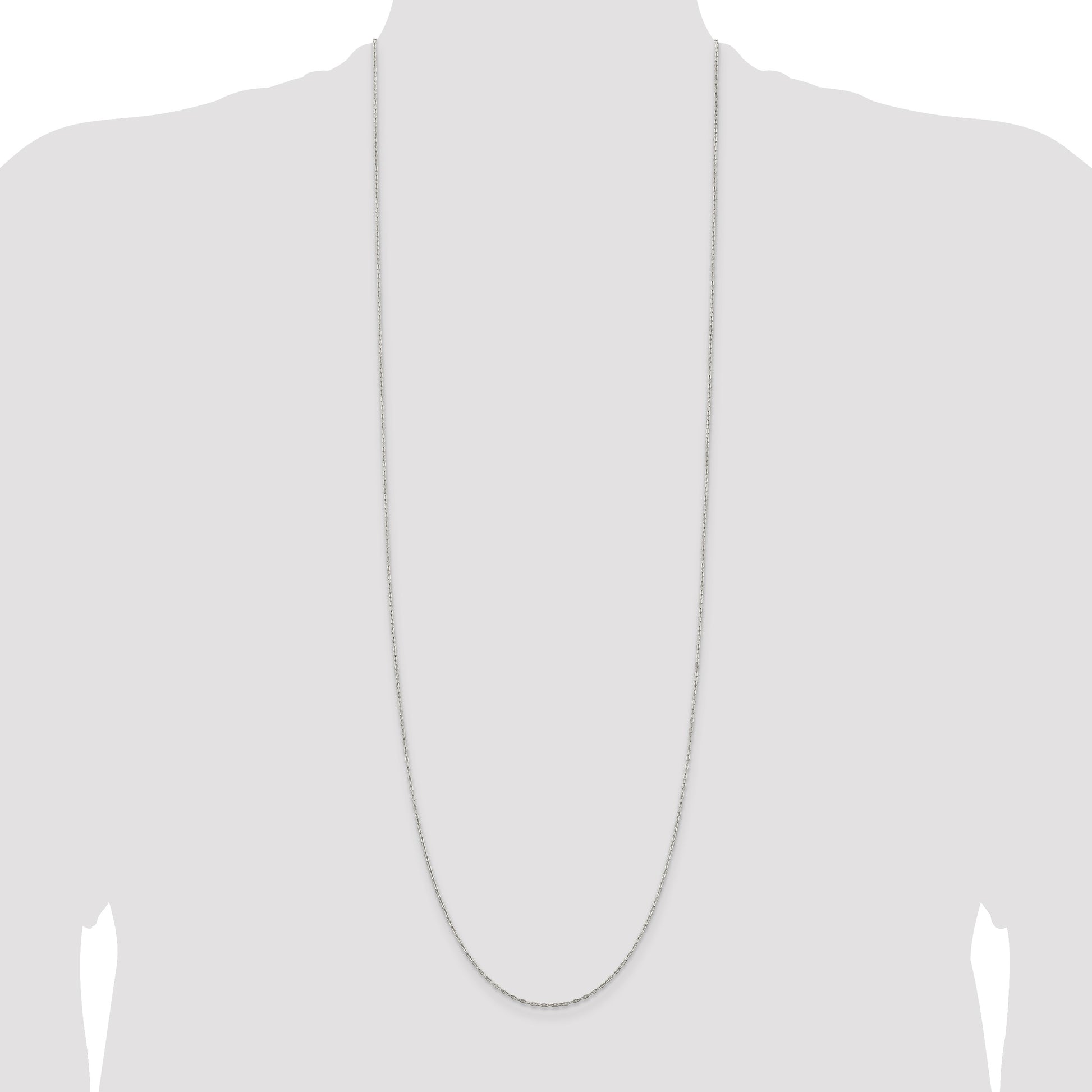 Sterling Silver 1.4mm Flat Oval Cable Chain