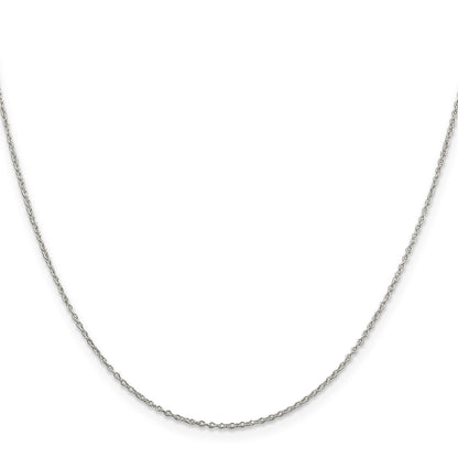 Sterling Silver 1.10mm Forzantine Cable Chain w/4in ext.