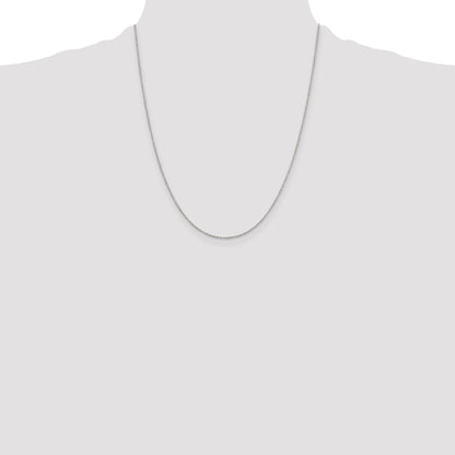 Sterling Silver 1.10mm Forzantine Cable Chain w/4in ext.