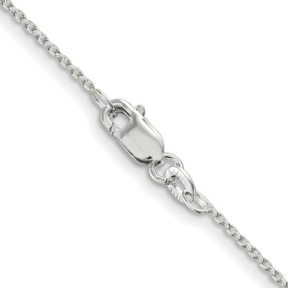 Sterling Silver 1.25mm Diamond-cut Forzantine Cable Chain