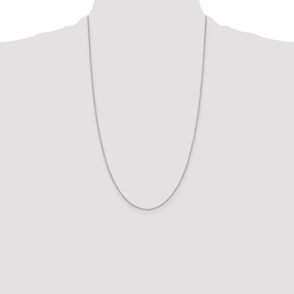 Sterling Silver 1.25mm Diamond-cut Forzantine Cable Chain