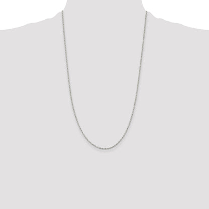 Sterling Silver 1.3mm Elongated Box Chain
