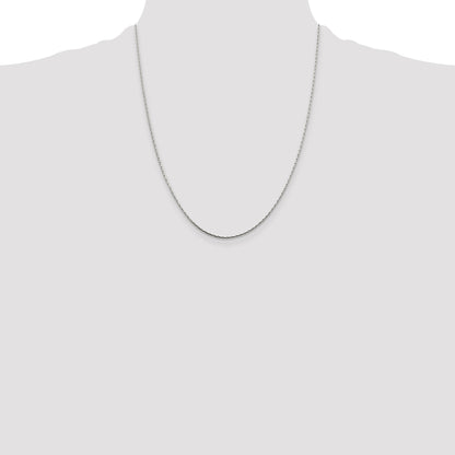 Sterling Silver 1mm Oval Box Chain