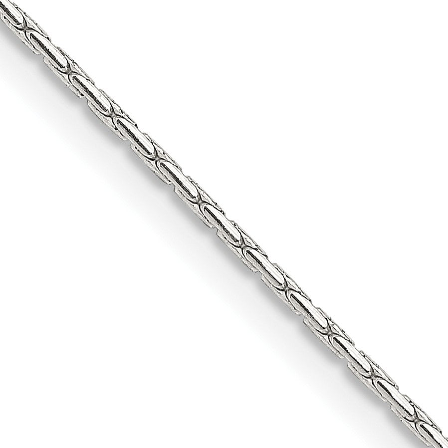 Sterling Silver 1mm Oval Box Chain