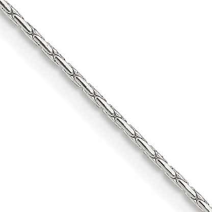 Sterling Silver 1mm Oval Box Chain