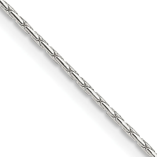 Sterling Silver 1mm Oval Box Chain
