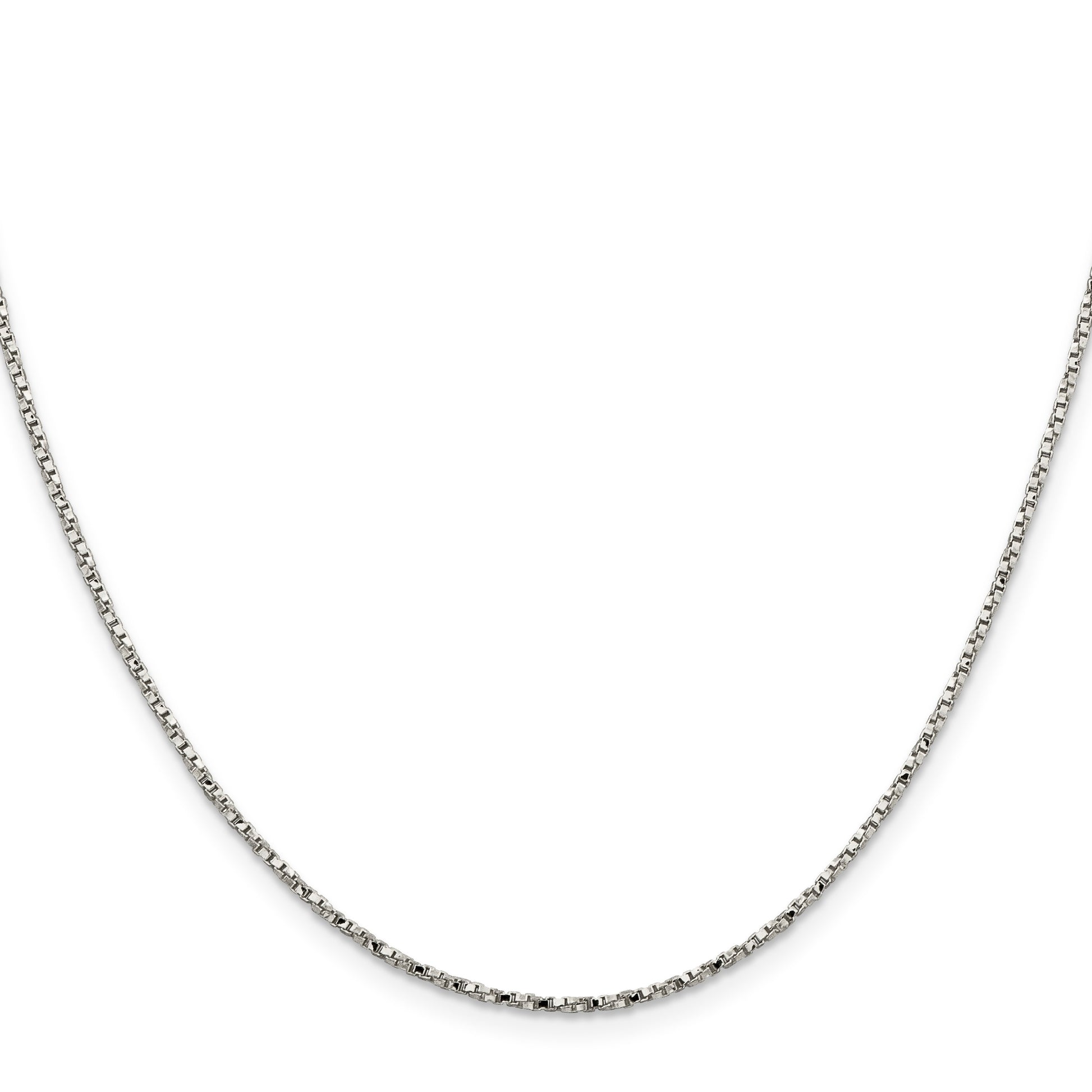 Sterling Silver 1.35mm Twisted Box Chain