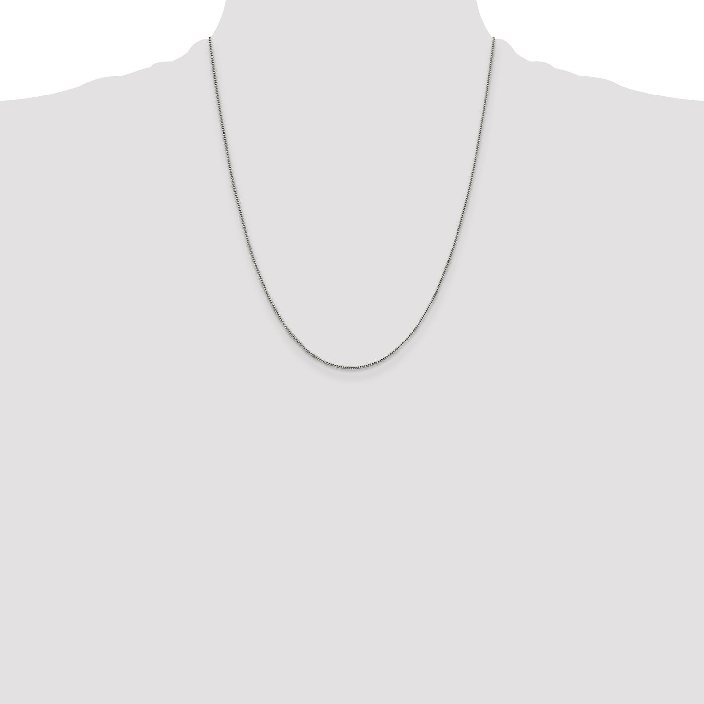 Sterling Silver 1mm Curb Chain