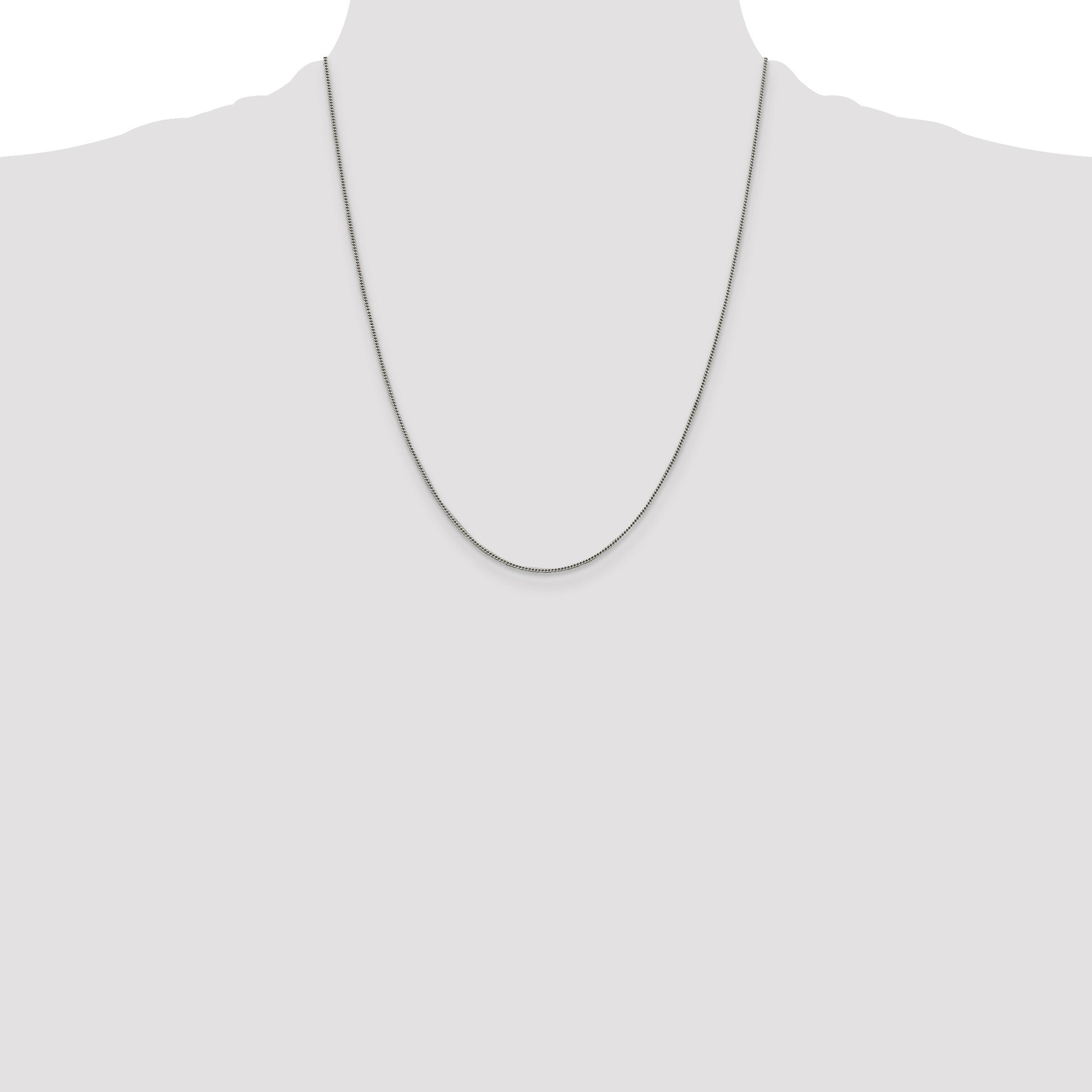 Sterling Silver 1mm Curb Chain