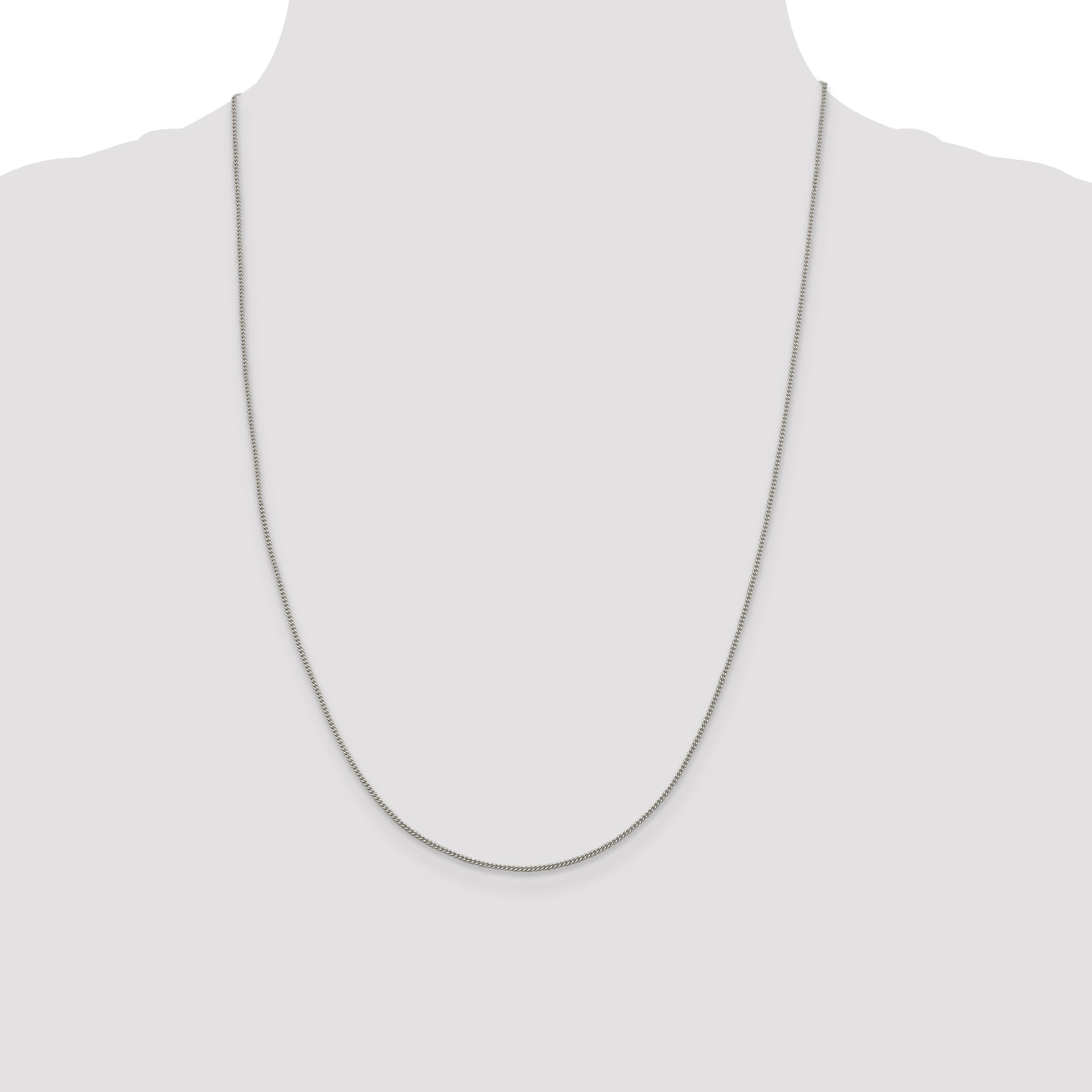 Sterling Silver 1.15mm Curb Chain