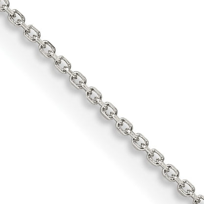 Sterling Silver 1mm 8 Sided D/C Cable Chain w/4in ext.