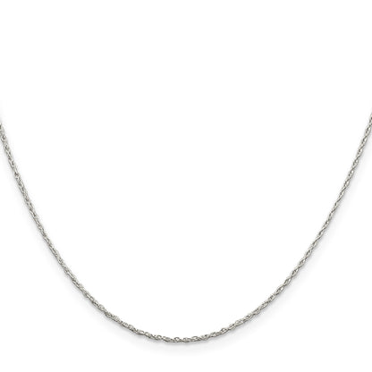 Sterling Silver 1.25mm Loose Rope Chain w/4in ext.