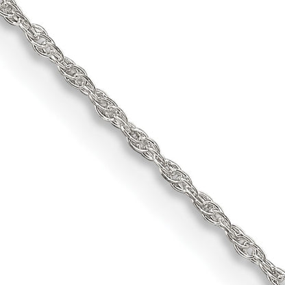 Sterling Silver 1.25mm Loose Rope Chain w/4in ext.