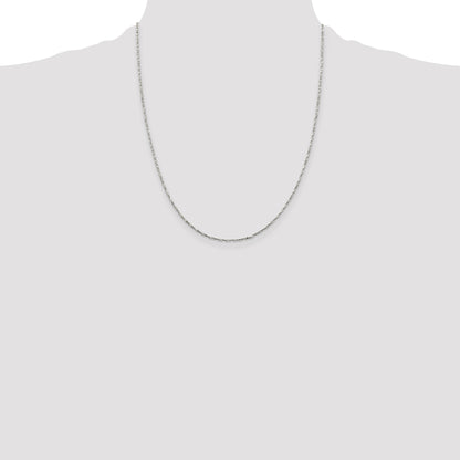 Sterling Silver 1.2mm Twisted Serpentine Chain